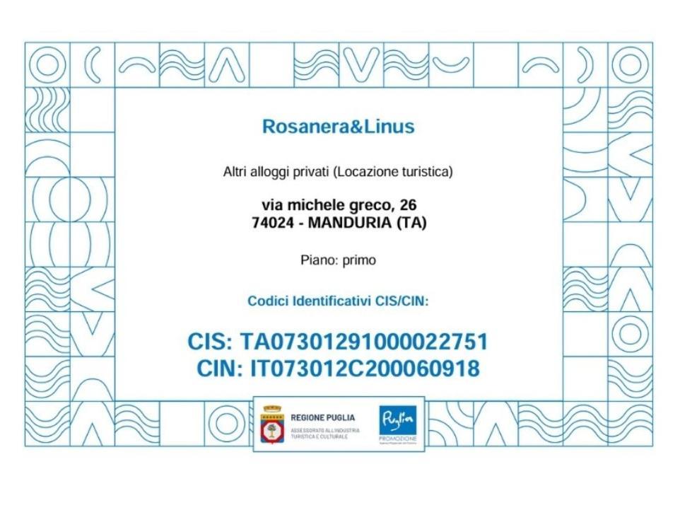 Rosanera&Linus Manduria Exterior foto